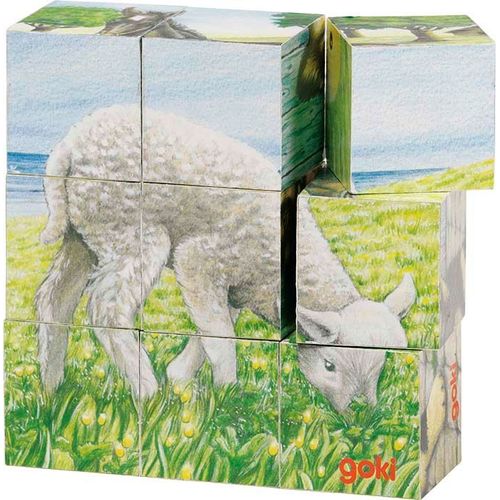 Puzzle De Cubes Des Animaux De La Ferme