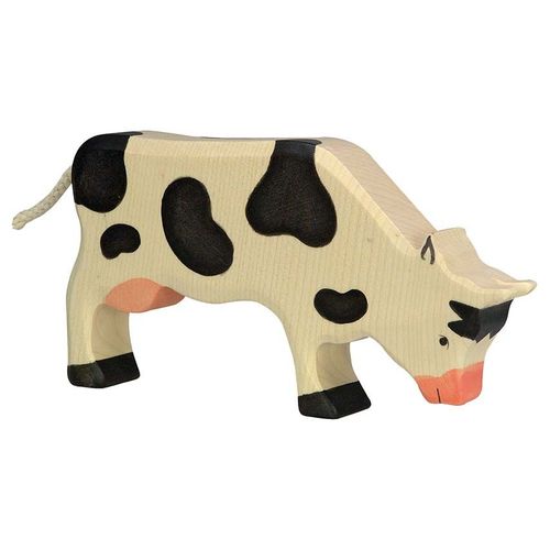 Vache Broutant Noire