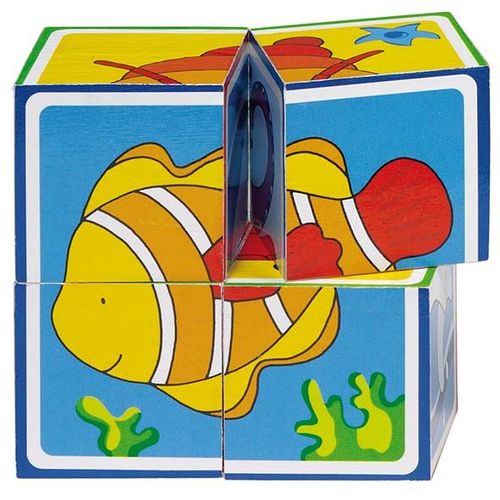 Puzzle De Cubes Des Animaux Marin