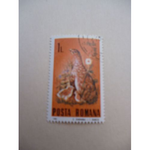 Timbre "Posta Romana 1985 :Perdrix Et Ses Petits".