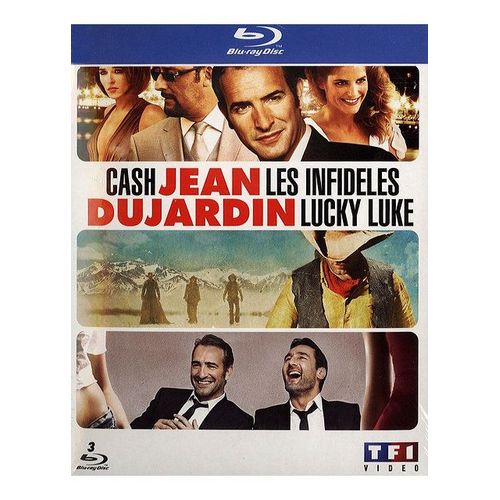 Jean Dujardin - Coffret - Les Infidèles + Cash + Lucky Luke - Pack - Blu-Ray