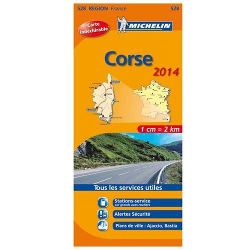 Carte Corse 2014 - Carte Region Indéchirable N° 528