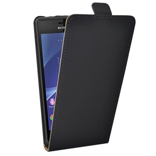 Housse Etui Clapet Noir Sony Xperia M2