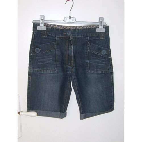 Short En Jean " Okaïdi ", Bleu, T14a