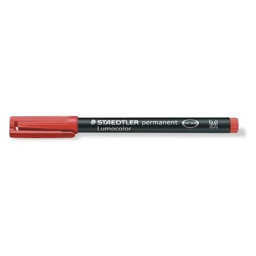 Staedtler Lot De 3 Lumocolors Marqueur Permanent 317m, Rouge, Tracé 1mm