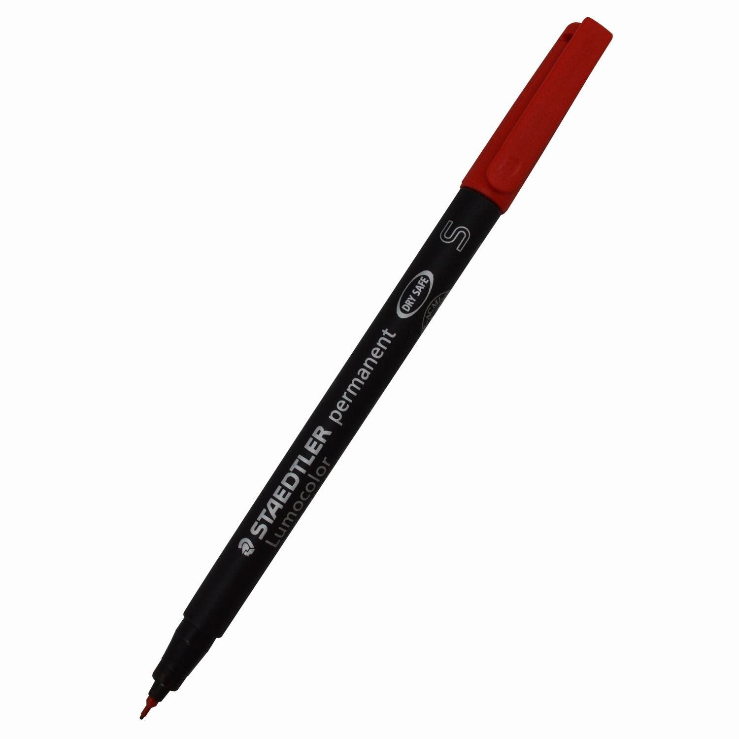 Staedtler Lot De 3 Lumocolors Marqueur Permanent 313s, Rouge