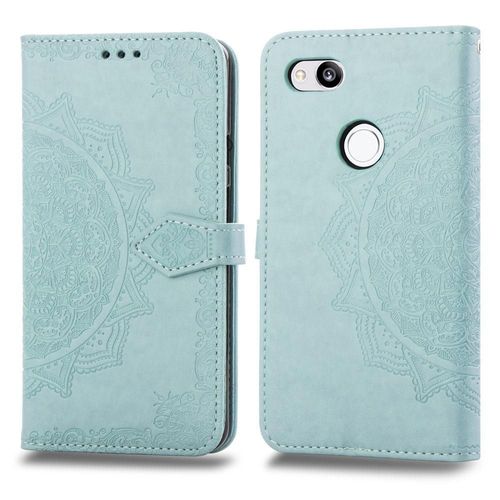 Étui Pour Google Pixel 3 Motif Exquis Simple Entreprise Antichoc Étui En Cuir Couverture Rabotant - Vert