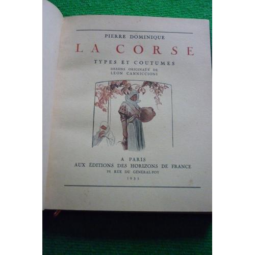 La Corse Types Et Coutumes