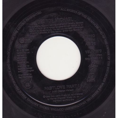 7" Test Pressing Fast Love Pt1 / I'm Your Man U.K. Vslh 1579