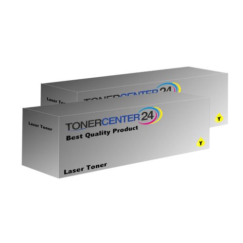 2x Pack de laser toner premium cartouche de couleur  Jaune compatible pour les imprimantes Oki C310, C330, C530, C510, MC351, MC361, MC561, C511, C531, MC352 / 44469704