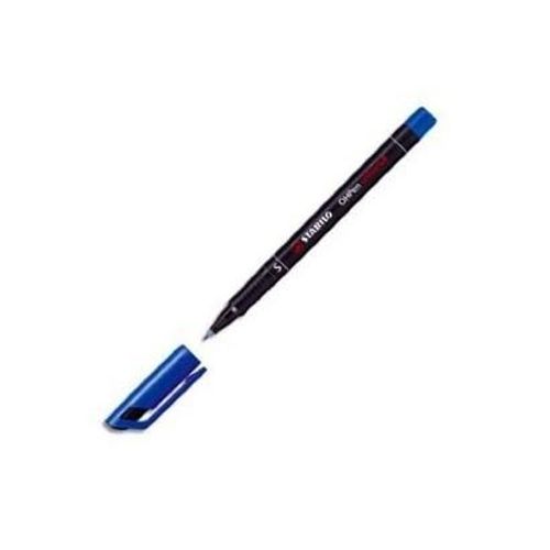 Stabilo Lot De 12 Feutres Ohpen Universal Films Transparents, Permanent,Bleu