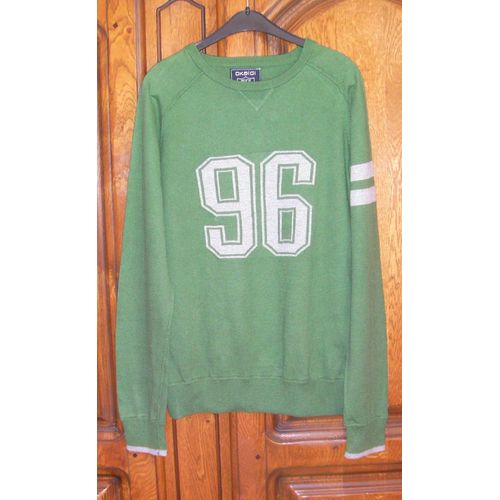 Pull Vert Marque Okaïdi - Taille 14 Ans