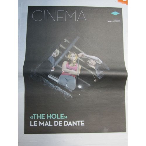 Supplément Cinéma Libération 09/10/12 : The Hole, Joe Dante / God Bless America /Like Someone In Lov