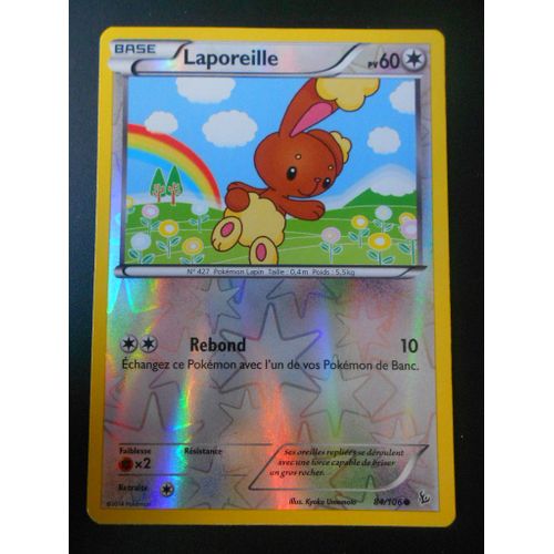 Carte Pokemon Francaise Reverse Laporeille Xy Etincelles 84/106