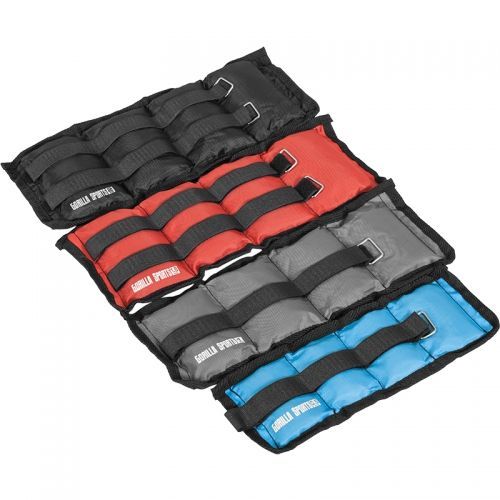 Gorilla Sports - Bandes Lestées Pour Poignets Ou Chevilles De 2x0.5kg À 2x5kg - Poids : 4 Kg