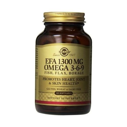 Solgar Omega 3-6-9 Poisson, Lin, Bourrache 60 Gélules 