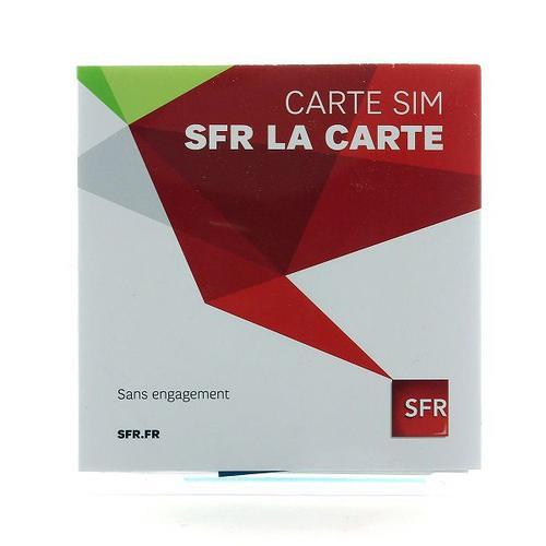SFR Carte SIM prépayée pas cher 