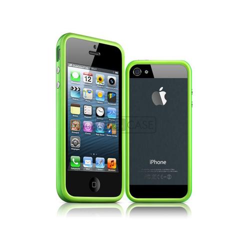 Caseink - Coque Housse Etui Bumper Pour Iphone 5 / 5s / Se Hq Vert Av