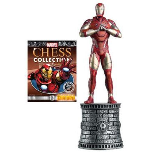 Marvel Chess Collection Magazine Avec Pièce De Jeu D¿Échecs #02 Iron Man (Fou Blanc)