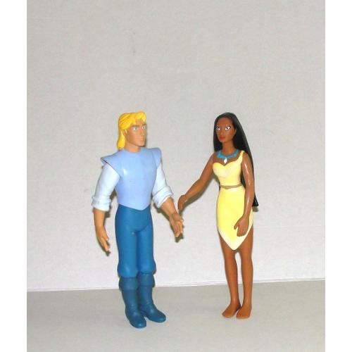 Pocahantas Et John Smith Son Petit Ami Figurines Articulées Applause Disney 25cm 26cm