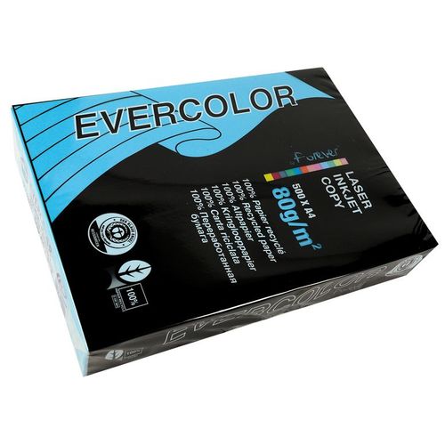 Clairefontaine Lot de 5 Ramettes 500 Feuilles Papier 80g A4 210x297 mm Certifié Ange Bleu  Bleu foncé