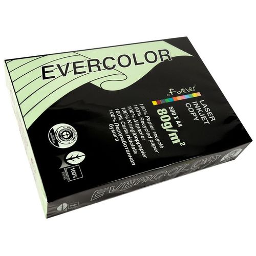 Clairefontaine Lot de 5 Ramettes 500 Feuilles Papier 80g A4 210x297 mm Certifié Ange Bleu  vert