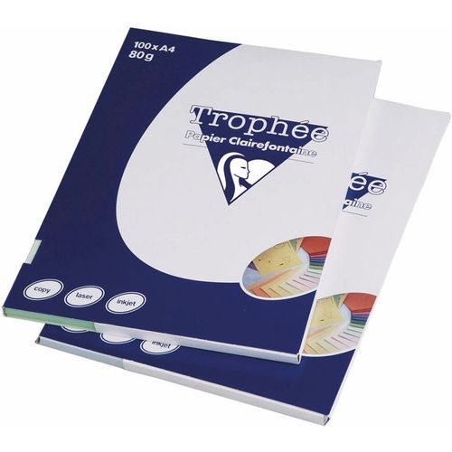 Clairefontaine Lot de 10 Ramettes 100 Feuilles Papier 80g A4 210x297 mm Certifié FSC  vert