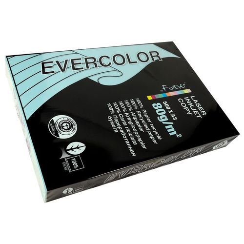 Clairefontaine Lot de 5 Ramettes 500 Feuilles Papier 80g A3 420x297 mm Certifié Ange Bleu  Bleu