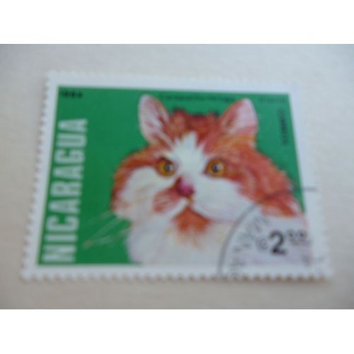 Timbre "Nicaragua 1984 :Chat Carapacho Tortuga".