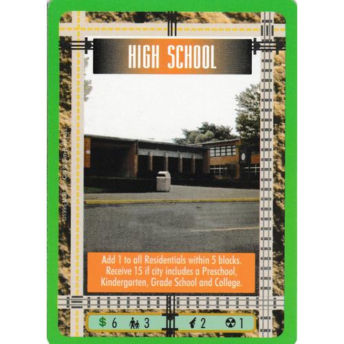Carte - Sim City - The Card Game - High School - Vo