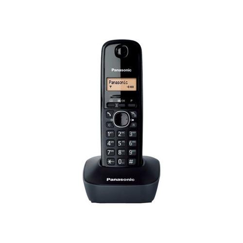 Panasonic KX-TG1611FRH - Téléphone sans fil avec ID d'appelant - DECT\GAP - noir