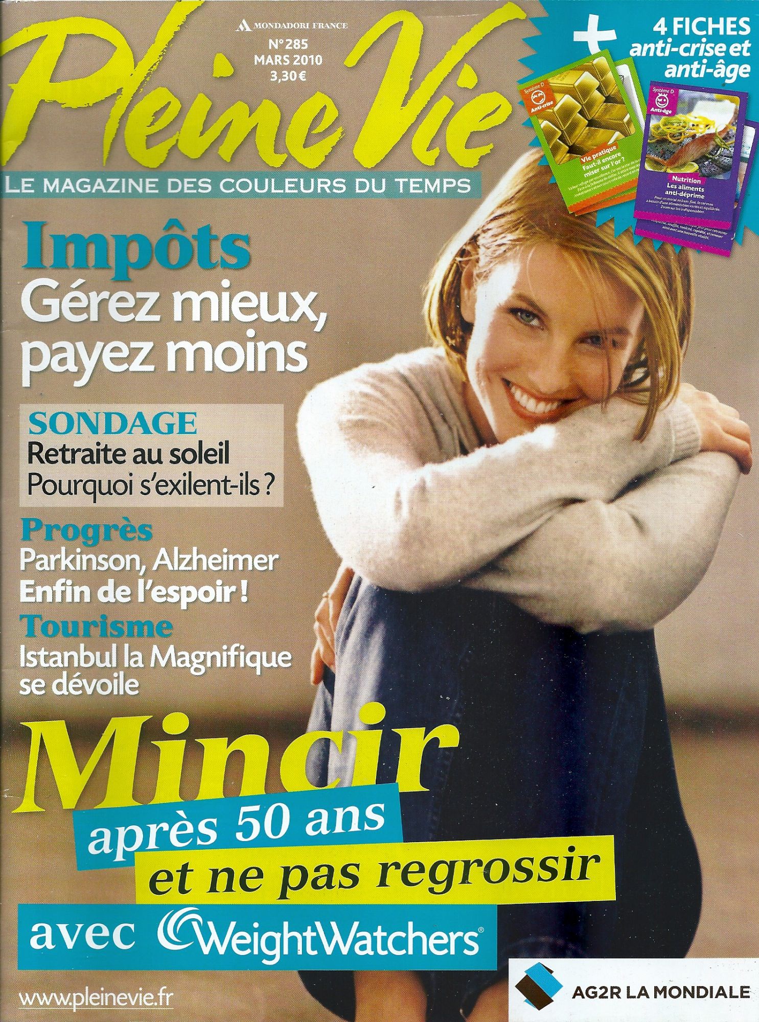 Pleine Vie  N° 285 : Impots : Gerez Mieux,Payez Moins-Progres : Parkinson,Alzheimer Enfin De L Espoir