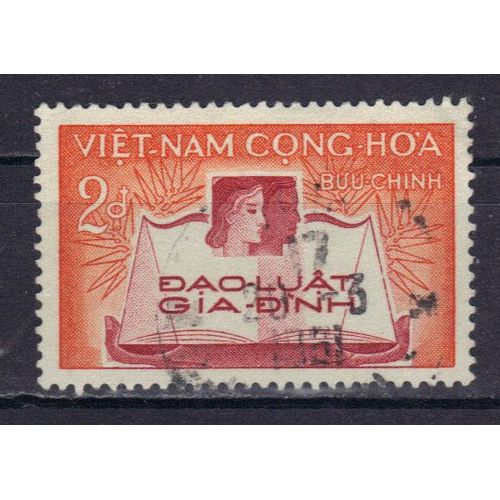 Vietnam Du Sud 1960 : Code De La Famille - Timbre Oblitéré