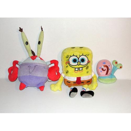 Bob L'eponge Lot De 3 Peluches Viacom Play By Play