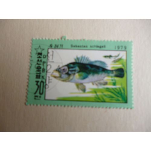 Timbre "Dprk Corée 1979 :Sebastes Schlegeli".