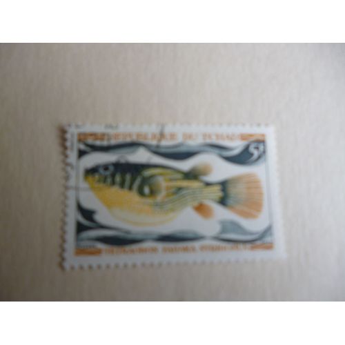 Timbre "Tchad :Tetraodon".