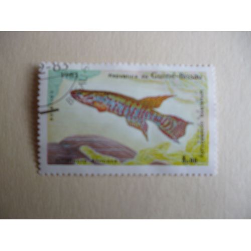 Timbre "Guinée Bissau :1983  Aphyosemion  Bualanum".