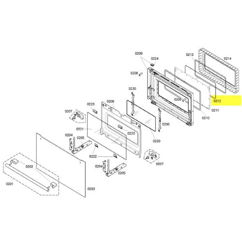 Siemens - Vitre Interieure - Ref: 00444515