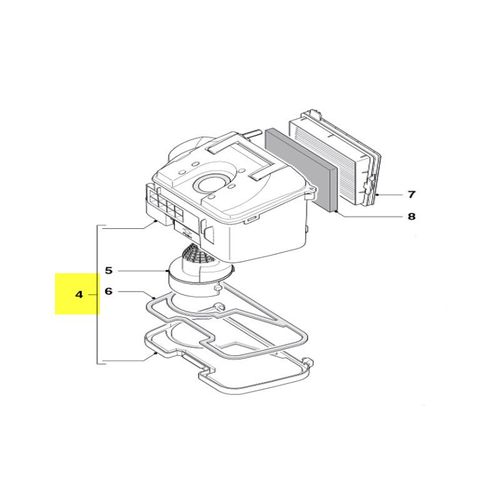 422245946201. RESERVOIR POUSSIERES PHILIPS