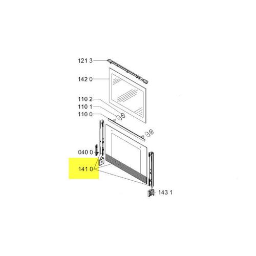 481010501143. POIGNEE DE PORTE ASSEMBLEE REP1100 IKEA