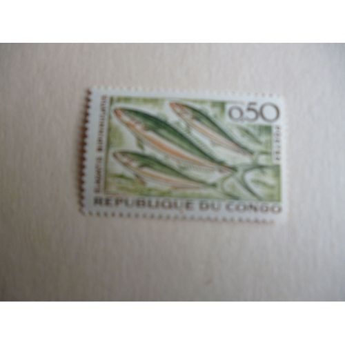 Timbre "Congo :Elagatis Bipinnulatus".
