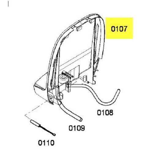 00648439. BOITIER SUPPORT REDERVOIR + JOINT + TUBE BOSCH B/S/H