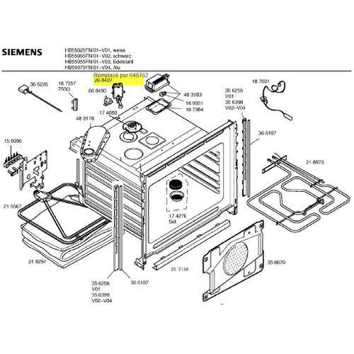 00648762. MOTEUR DE TOURNE BROCHE SIEMENS