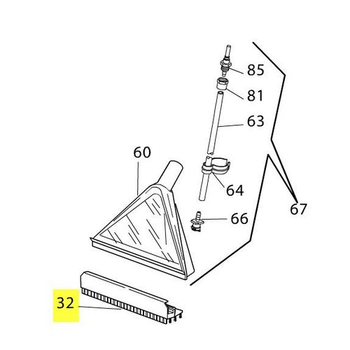 RACLETTE SOL DUR POUR PETIT ELECTROMENAGER DELONGHI - VT507360