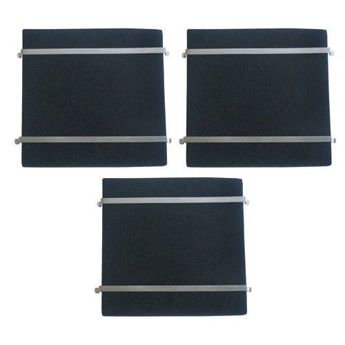 74X0998. LOT DE 3 FILTRES A CHARBON 240 X 220 M/M SAUTER