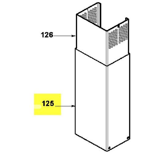74X6926. CHEMINEE INOX INFERIEURE SAUTER