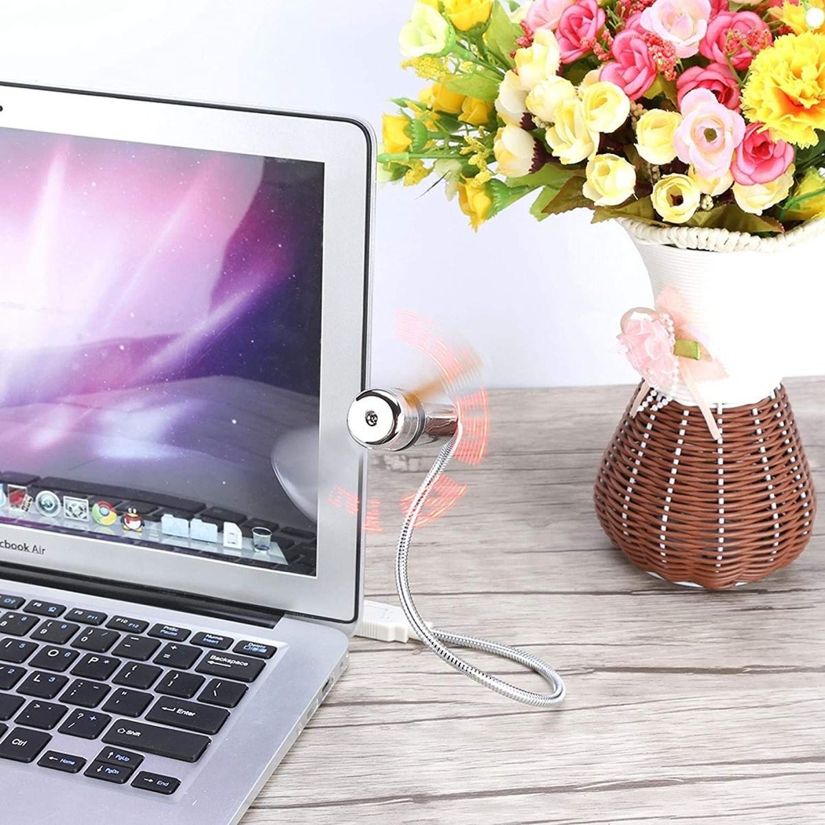 Ventilateur mini USB flexible pour ordinateur portable - 4