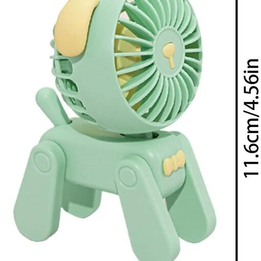 Petit ventilateur de table portable silencieux (vert) - 2