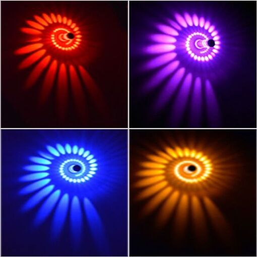 Applique Led En Forme De Spirale Avec T�l�commande, �clairag... - 3