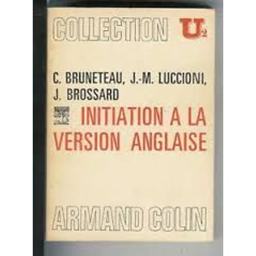 Initiation À La Version Anglaise